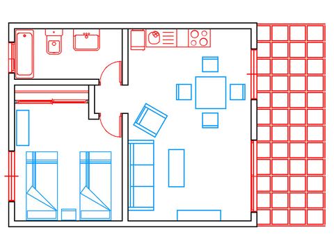 Plano del apartamento tipo A