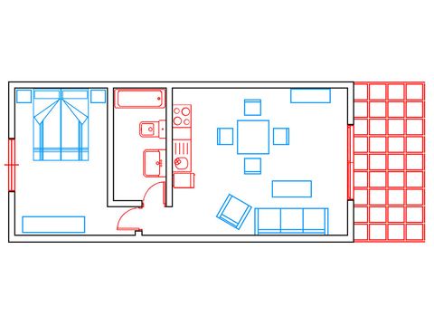Plano del apartamento tipo B
